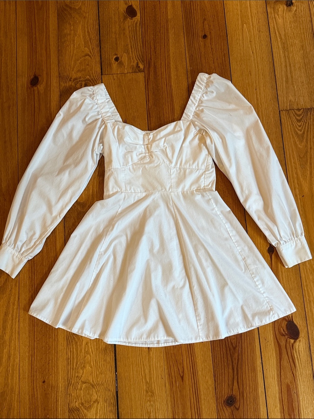 ASOS Cotton Puff Sleeve Dress